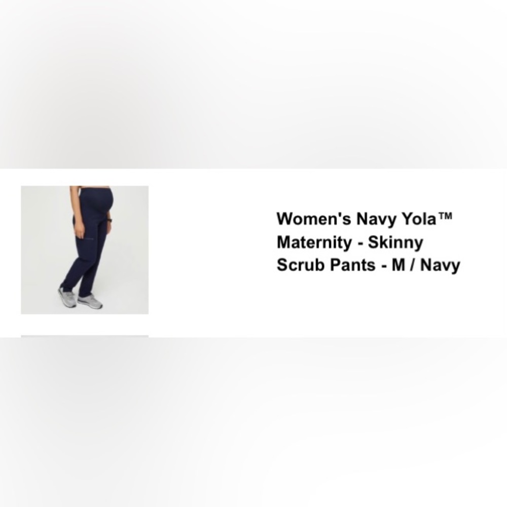 VGUC FIGS maternity size M navy yola skinny scrub pants